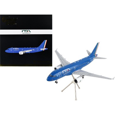 Airbus A319 Commercial Aircraft "ITA Airways" Blue w/Tail Stripes "Gemini 200" Series 1/200 Diecast Model Airplane by GeminiJets