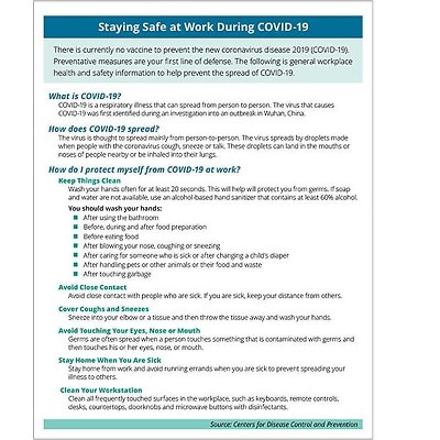 ComplyRight COVID-19-Prevention and Stress Management Handout N0075PK25