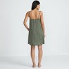 Lands' End Women's Matte Satin 2 Piece Pajama Set - Nightgown and Robe - 4 of 4
