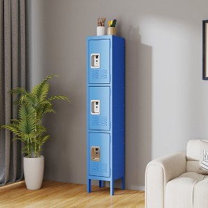 NicBex 66"H Metal File Cabinet with 3 Door Storage Locker, for Employees Gym School Home Office Garage - 1 of 4