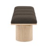 Meridian Furniture,Pavilion Boucle Fabric Bench - 3 of 4