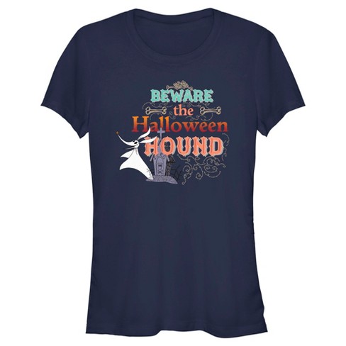 Juniors Womens The Nightmare Before Christmas Halloween Hound Zero T ...