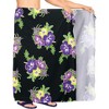 LA LEELA Men's Beach Cover Up Swimwear Sarong Wraps One Size Purple Hibiscus - 4 of 4