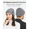 ZUPPAD Adult General Sizing Cable Beanie Hat for Men Women,Large Knit with Fleece Lining,Winter Ski Hats for Cold Weather Hats XX Large 1 Pack - 2 of 4
