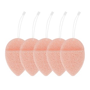 Unique Bargains Teardrop-shaped Compressed Facial Sponge 5 Pcs - 1 of 4