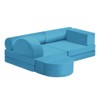 Yinvani Modular Kids Play Sofa,10-Pieces Convertible Modular Play Sofa, Muti-purpose Play Couch for Kids - 3 of 4