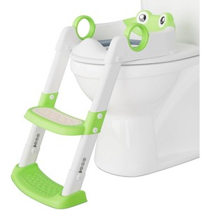 Toddler Potty Training Step Stool with Handles, Adjustable Height Ladder for Kids Boys & Girls, Wide Non-Slip Steps & Safe Anti-Skid Pads - 1 of 4