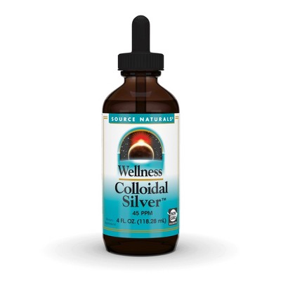 Wellness Colloidal Silver 45 PPM Liquid by Source Naturals, Inc.  -  4 fl oz Liquid