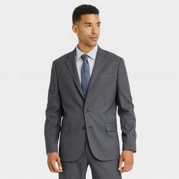 Men's Standard Fit Suit Jacket - Goodfellow & Co™ Charcoal Gray 42L