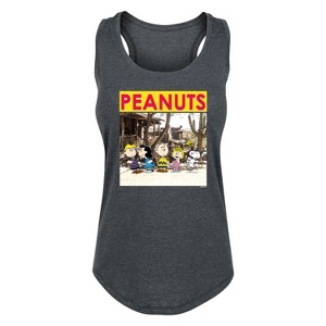 Women's - Peanuts - Snoopy and Friends Graphic Racerback Tank - 1 of 4