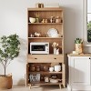 Wooden Storage Cabinet with Drawer & Doors ¨C Versatile Sideboard Buffet, Ideal for Living Room, Dining Room, Entryway, Bedroom, Coffee Bar Organizer - 3 of 4