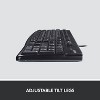 Logitech K120 Ergonomic Desktop USB Keyboard - Black (920-002478) - 4 of 4