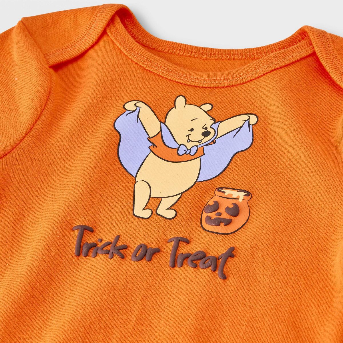 Baby 2pc Disney Winnie The Pooh Halloween Bodysuit and Pants Set - Orange - thumbnail 3