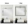 Amanti Art Mirror Makeover Bathroom Mirror Frame Border Kit - Fully Assembled Peel and Stick Frame - Mirror NOT Included - Parlor Trim - 4 of 4