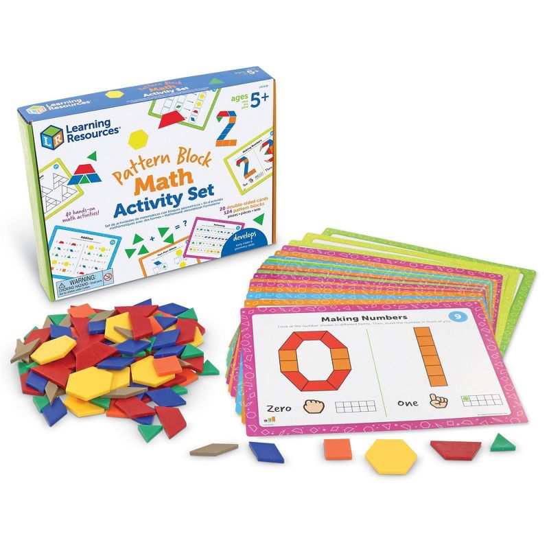 Learning Resources Pattern Block Math Activity Set, 1 of 6