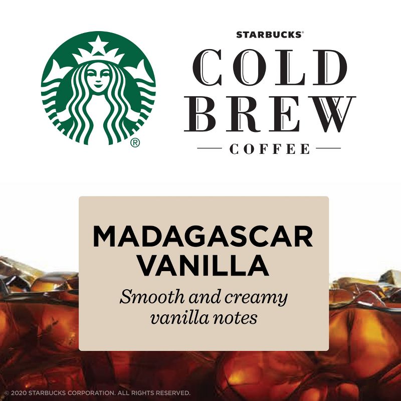 Starbucks Cold Brew Coffee &#8212; Madagascar Vanilla &#8212; Multi Serve Concentrate &#8212; 1 bottle (32 fl oz.), 3 of 9