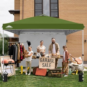 EAGLE PEAK Pop Up Canopy Tent with 1 Sidewall, Easy Setup Event Tent - 1 of 4