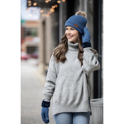 Britt's Knits Women's Plush-Lined Knit Hat with Pom - image 3