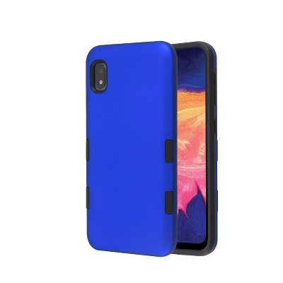 MYBAT Tuff Hard Hybrid Titanium TPU Case For Samsung Galaxy A10e - Blue/Black