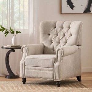 Callade Contemporary Tufted Recliner - Christopher Knight Home - 1 of 4