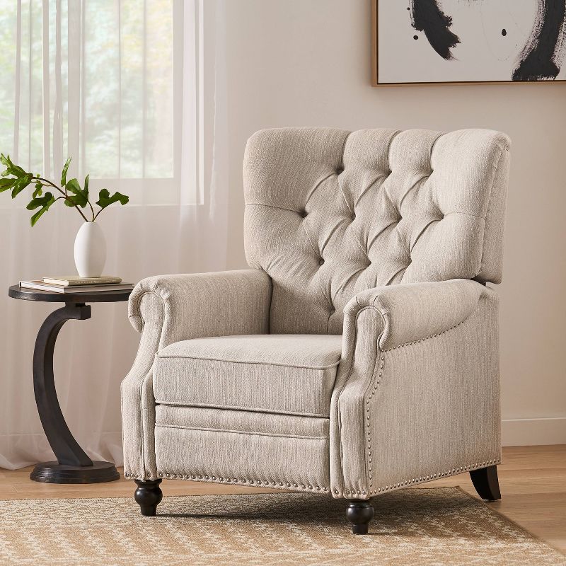 Callade Contemporary Tufted Recliner - Christopher Knight Home, 3 of 11