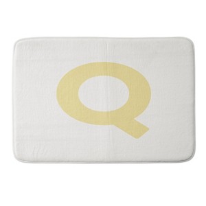 Deny Designs April Lane Art Block Monogram Memory Foam Bath Mat - 1 of 4
