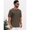 INSPIRE CHIC Men's Short Sleeve Crew Neck Summer Casual Jacquard Knitted T-Shirts - 4 of 4