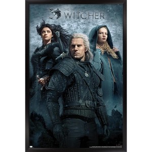 Trends International Netflix The Witcher - Key Art Framed Wall Poster Prints - 1 of 4