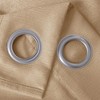 Olivia Gray Lina Matte Embossed Blackout Grommet Single Panel - 52x90", Gold - 2 of 4