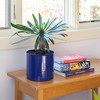 ACHLA Designs 8" Wide Cylinder Planter Pot Galvanized Steel French Blue: Weather-Resistant, No Assembly Required - 3 of 4