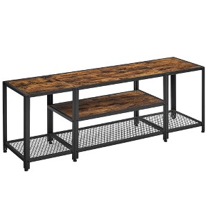 VASAGLE TV Stand Industrial Entertainment Center, Modern TV Console with Open Storage Shelves - 1 of 4