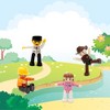 PICASSO-TILES 4 PC Construction, Police Officer, Cowboy, Nurse, Character Set, Magnetic Tiles, Building Blocks, STEM Toys for Kids 3+ - 3 of 4
