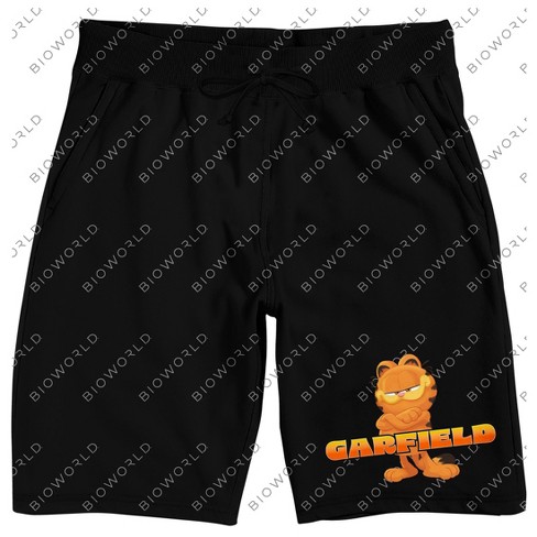 Garfield Movie Men s Black Sleep Pajama Shorts small Target