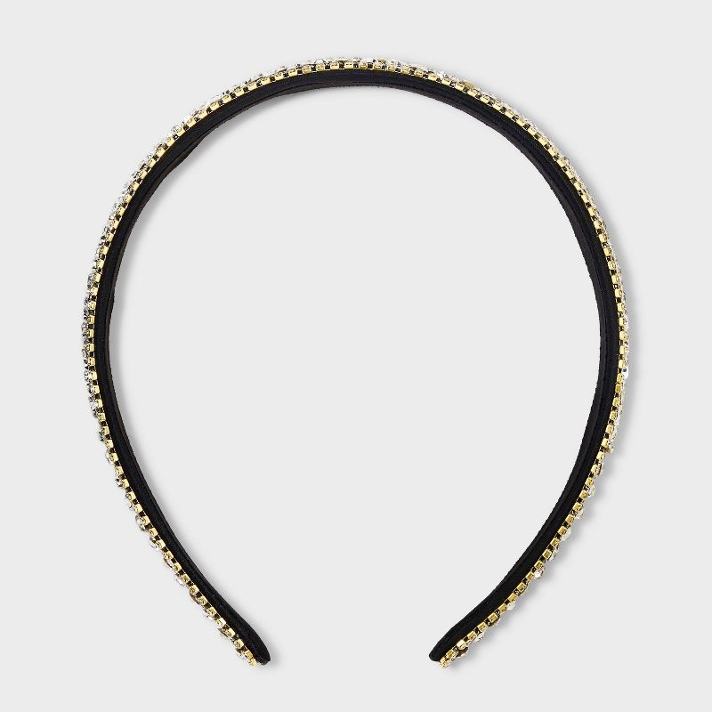 Stone Covered Headband - A New Day&#8482; Black, 1 of 7