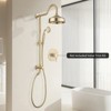 ALEXOUN   Shower Head with Handheld Shower System with 8" Rainfall Shower Head, Dual Shower Combo - 4 of 4