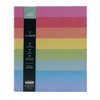 Continental Accessory Rainbow Glitter 1" 3 Paper Ring Binder Striped - 2 of 4