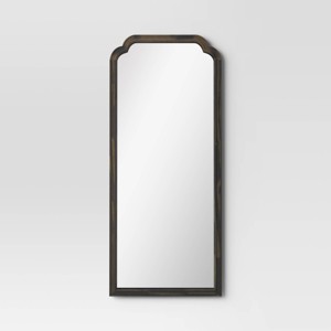 30" x 70" Oversize French Country Collection Leaner Mirror Black - Threshold™: Wood Frame, Full Body Reflection - 1 of 3