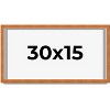 PosterPalooza | Panoramic Classic Brown Picture Frame - UV Acrylic, Foam Board Backing, Hanging Hardware - 2 of 4