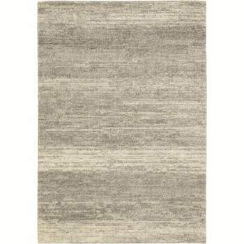 Oriental Weavers Astor Collection Fabric Grey/Beige Distressed Pattern- Living Room, Bedroom, Home Office Area Rug, 7'10" X 10'10"