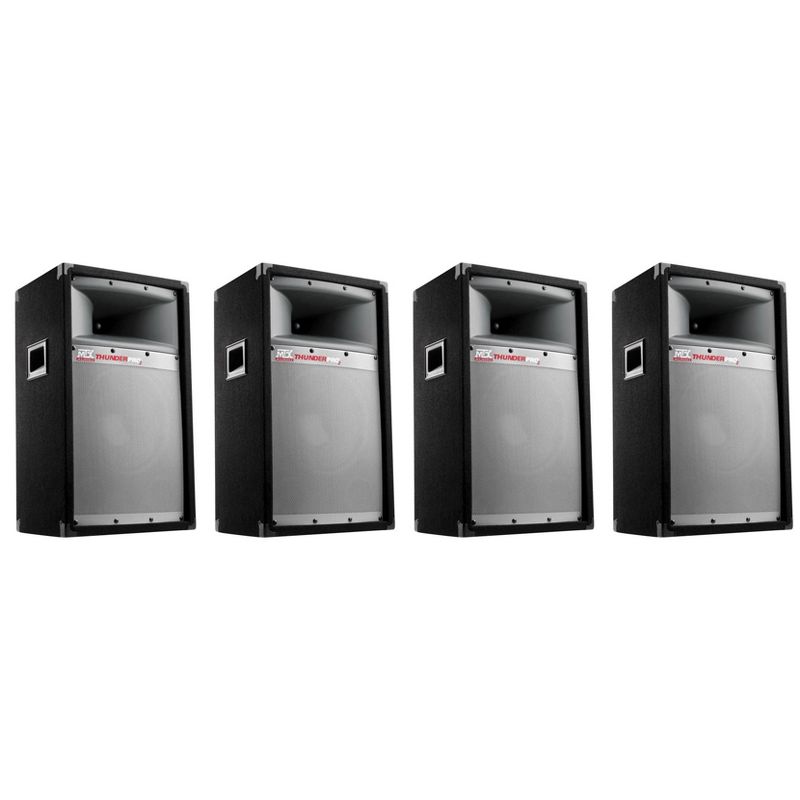 MTX TP1200 12" 300W 2 Way Cabinet Tower PRO DJ PA Speaker Audio System (4 Pack), 1 of 7