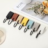 Unique Bargains PU Leather Camping Kitchen Bathroom Multi-Purpose Utility S Hooks - 3 of 4