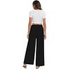 Clearlove Women Casual Wide Leg Pants Elastic Waist Loose Trousers with Pockets - 4 of 4