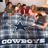 NFL Dallas Cowboys Plaid Oversized Ultra Cozy Throw Blanket - 3 of 3