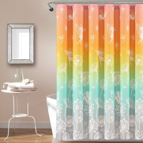 72 X72 Make A Wish Dandelion Fairy, How Do You Make A Shower Curtain