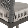 Arceso Outdoor Bar Stools, Rattan Outdoor Counter Height Bar Stools Set of 2, 26.5" H Woven Rope Patio Bar Chairs with Aluminum Legs for Kitchen - 3 of 4