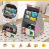 Infans Kids Table & Chair Set w/Rotatable Double-sided Magnetic Blackboard & Whiteboard - 3 of 4