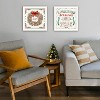 2- Piece Vignette Gingerbread Wreath White Framed Wall Art for Living Room, Bedroom Wall Art Print for Home Decor by Nicole DeCamp - 3 of 4