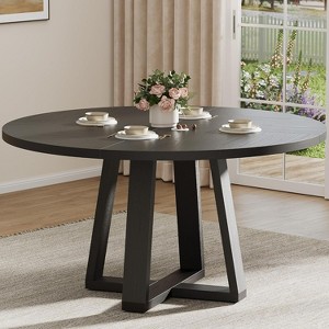 Dining Table for 4-6 People, Kitchen Table, Round Dining Room Table for Kitchen, 47 Inch Round Table - 1 of 4