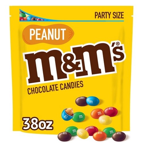 M&M's Peanut Party Size Giant (2lb 6oz Bag) Resealable