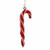 Italian Ornaments 6.0 Inch Twisted Translucent Candy Cane With Glittered Edging Italian Mouth Blown Sweets Tree Ornaments - 2 of 3
